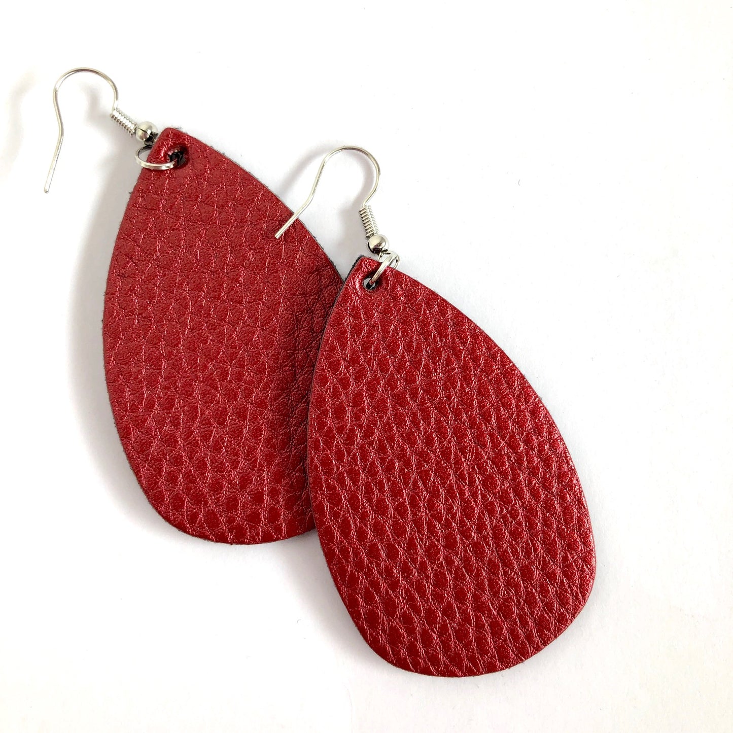 Pebbled Tear Drop Earrings