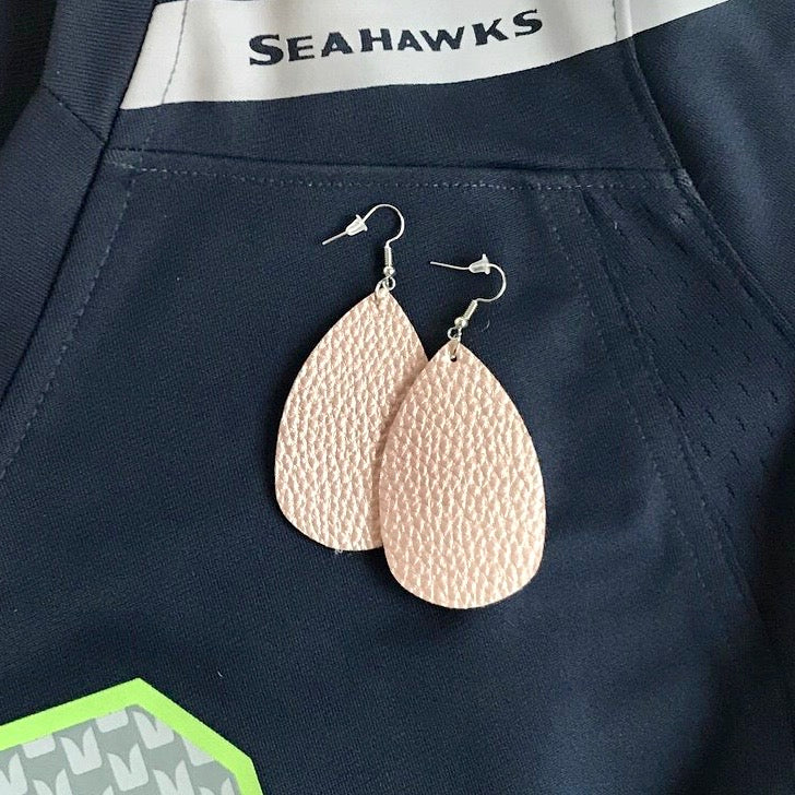Pebbled Tear Drop Earrings