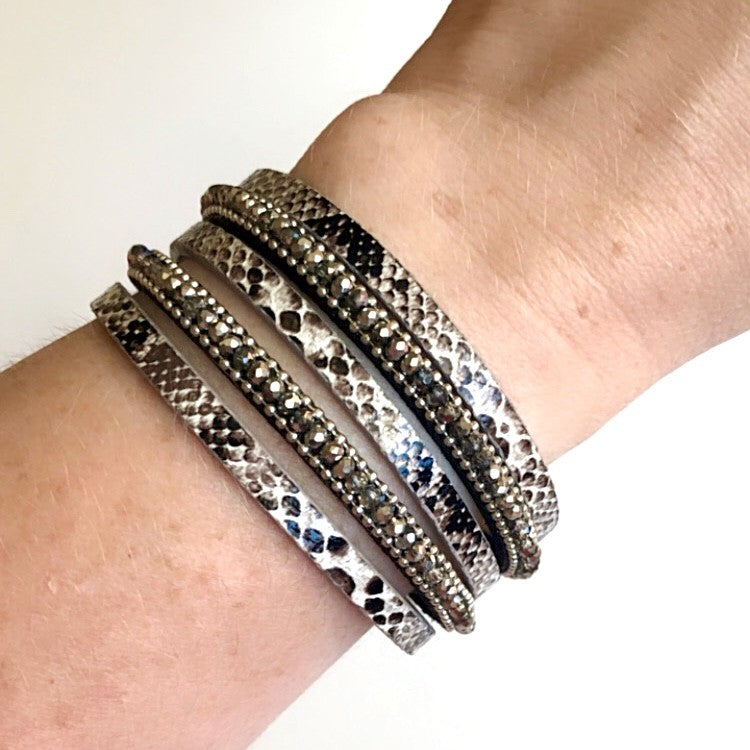 'Born to be Wild' Animal Print Bracelets