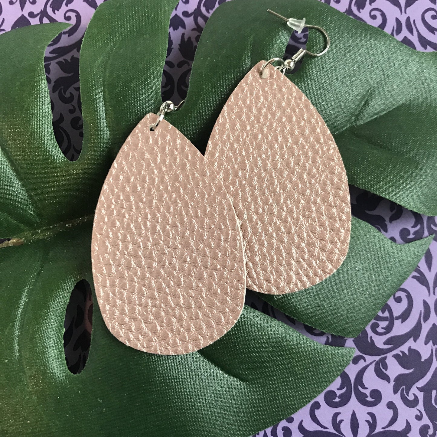 Pebbled Tear Drop Earrings