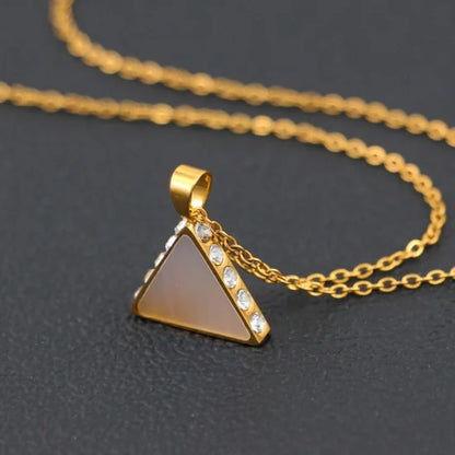 Amelia Triangle Shell Necklace