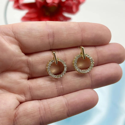 Grace Circle Stud Earrings