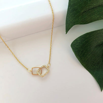 Infinity Square Necklace