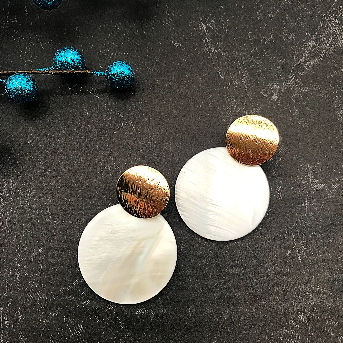 Mother-of-Pearl Shell Earrings