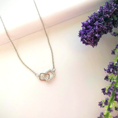 Infinity Square Necklace